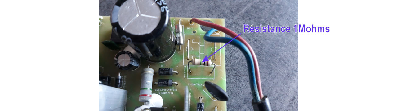 Remplacement résistance 1Mohms